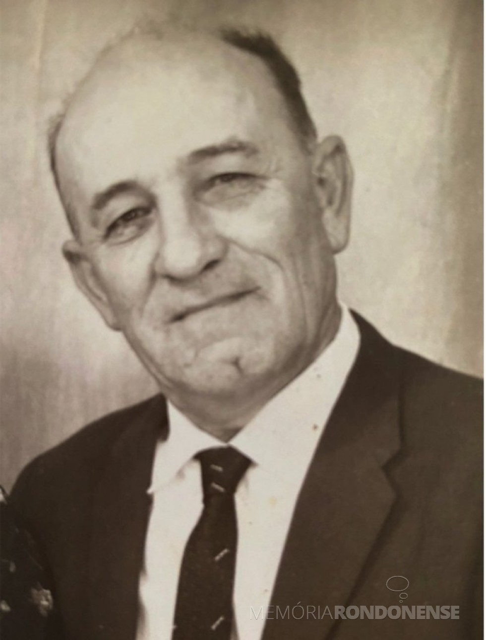 || Pioneiro rondonense Eduard Reschke, falecido em março de 1980.
Imagem: Acervo Câmara Municipal de Marechal Cândido Rondon - FOTO 6 - 