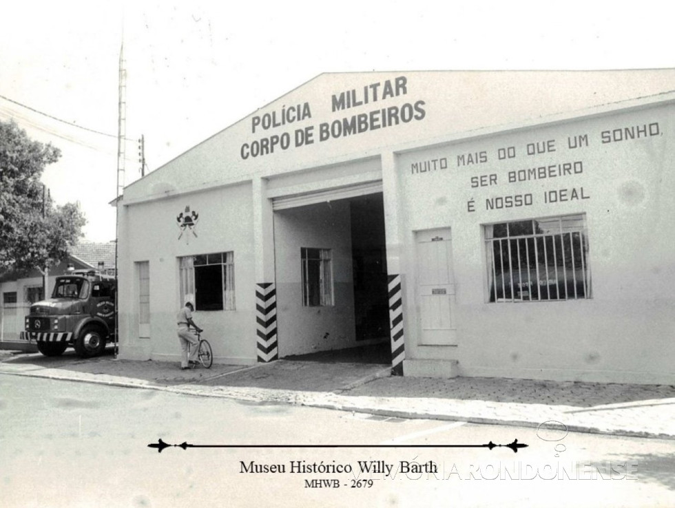 || Unidade do Corpo de Bombeiros na cidade de Toledo, inagurado em novembro de 2002.
Imagem: Acervo Museu Histórico Willy Barth - FOTO 18 -