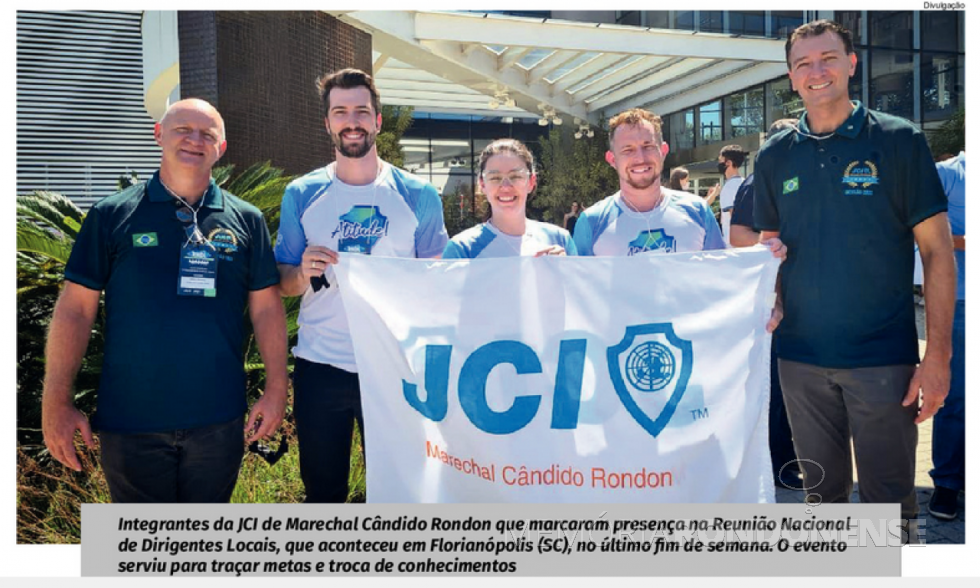 || Juniores rondonenses na Reunião Nacional em Florianópolis, em fevereiro de 2022.
Imagem: Acervo O Presente - FOTO 11 -