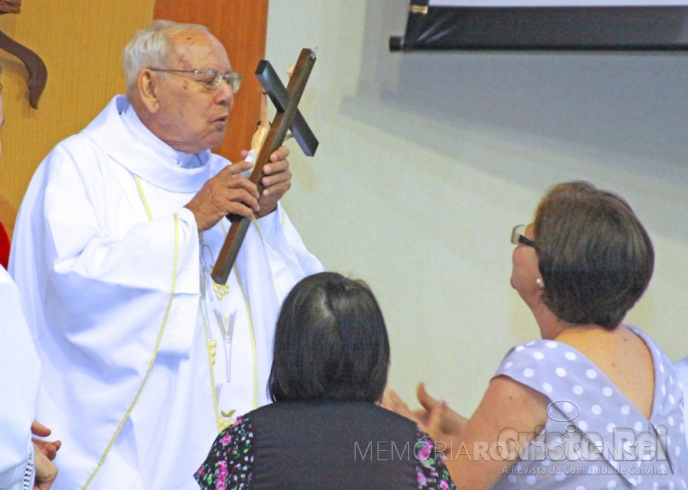 || Padre OdIlo Rockembach, da diocese de Toledo, nascido em maio de 1929.
Fotografia da década de 2000. Crédito de Paulo Weber Júnior - Acervo Revista Cristo Rei - FOTO 3 - 