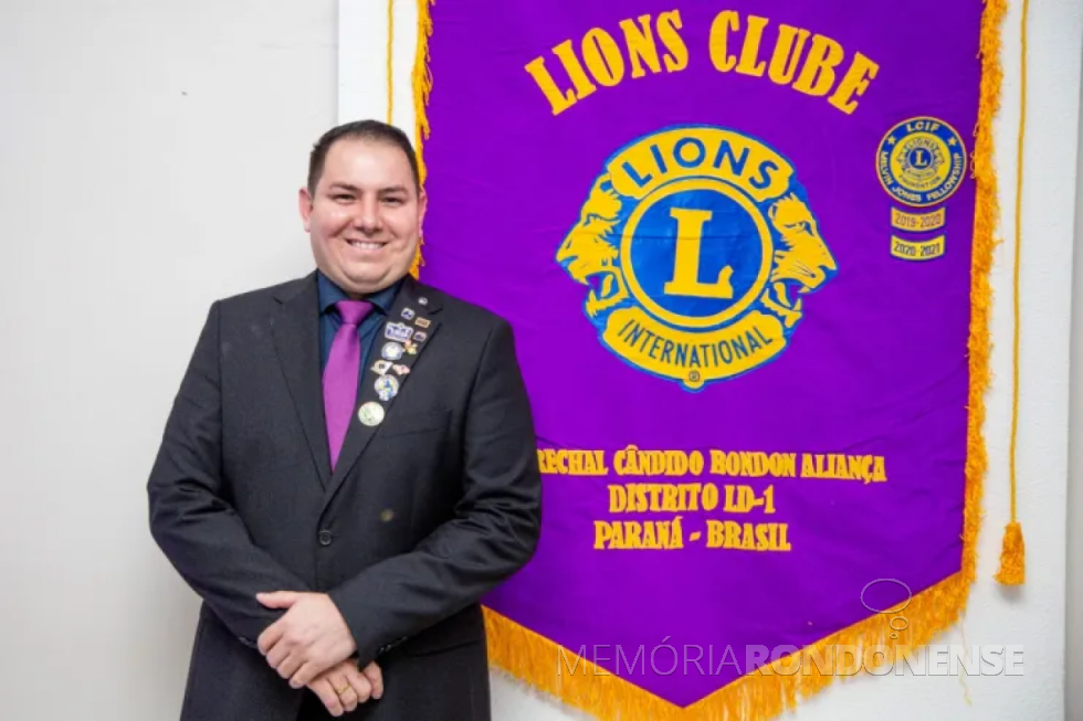 || Rondonense Marcos Werle que assumiu a presidência do Lions Club Aliança de Marechal Cândido Rondon, em julho de 2022.
Imagem: Acervo O Presidente - FOTO 22 -