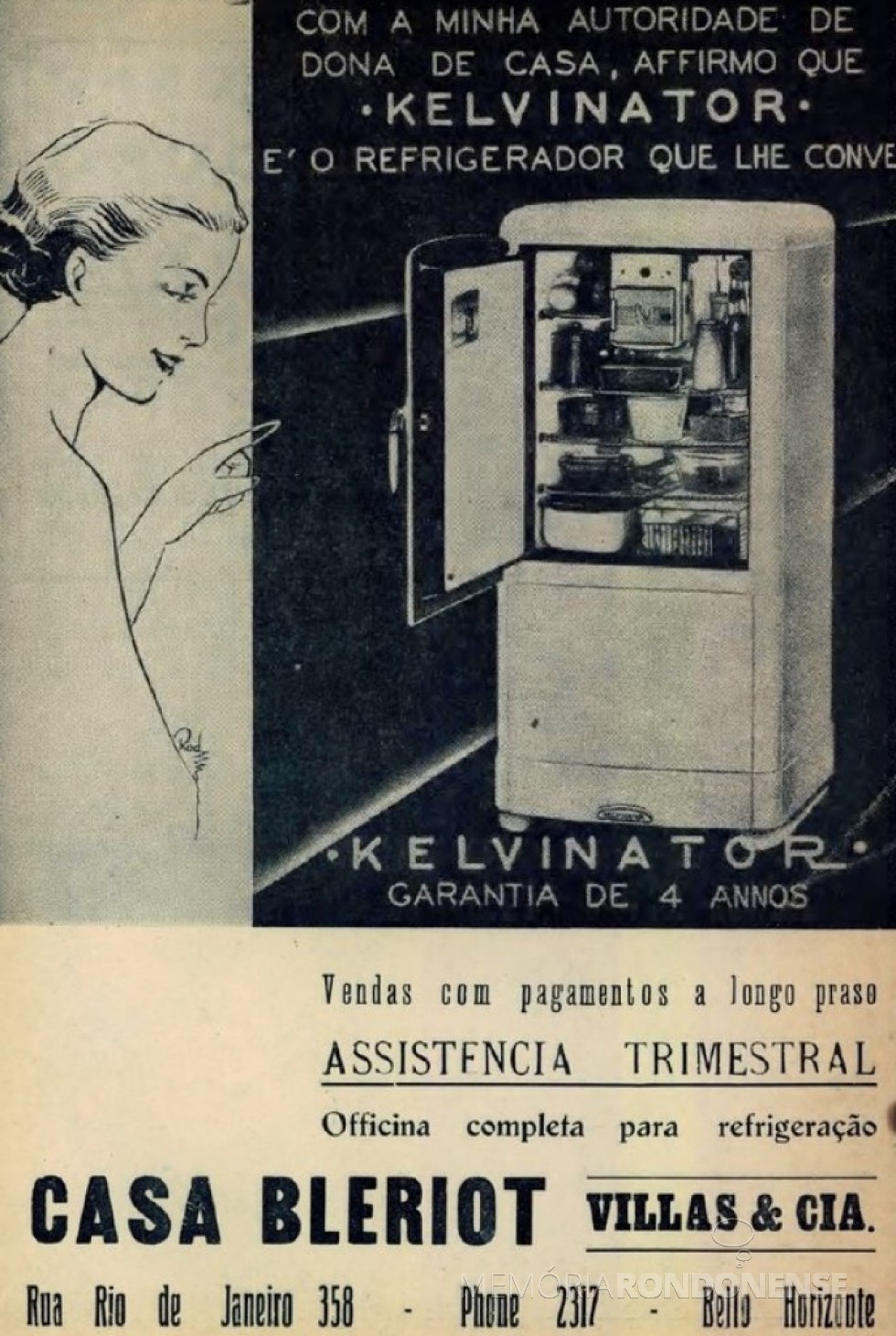|| Propaganda da geladeira Kelvinator em 1937.
Imagem: Acervo https://www.propagandashistoricas.com.br/ - FOTO 4 - 