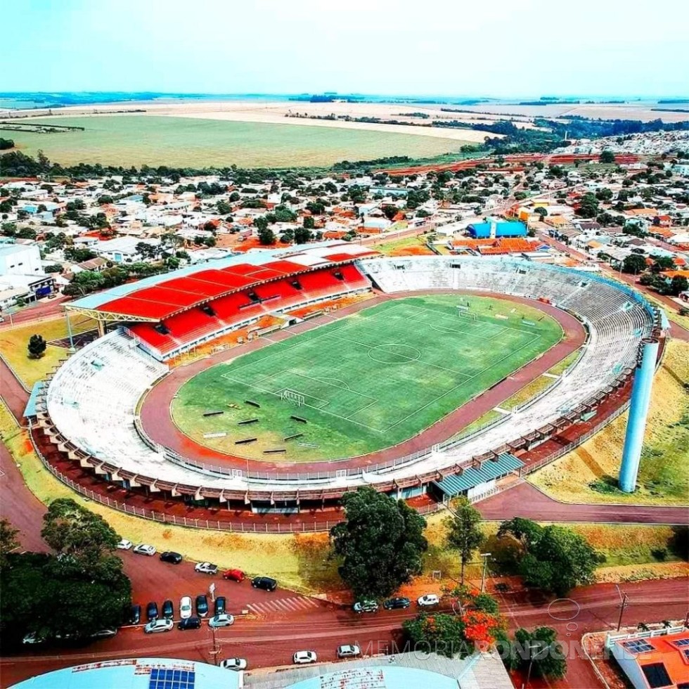 || Estádio Olímpico Regional, da cidade de Cascavel, em foto de 2020.
Imagem: Acervo Projeto Memória Rondonense - FOTO 10 - 