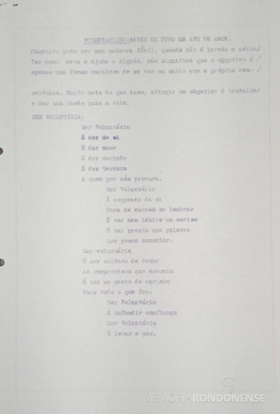 || Parte final do Boletim nº 01 da  APAE de Marechal Cândido Rondon, de janeiro de 1977. 
Imagem: Acervo Câmara Municipal de Marechal Cândido Rondon (PR) - FOTO 18 - 