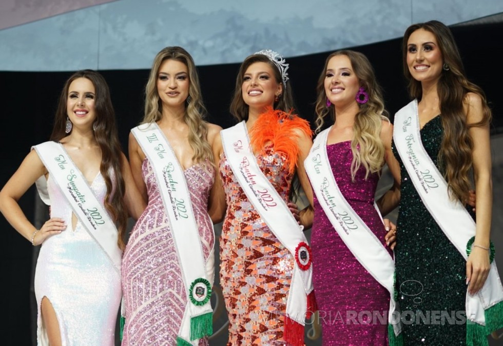 || Soberanas eleitas do concurso Miss Marechal Cândido Rondon 2022, evento realizado em novembro de 2022.
Imagem: Acervo Imprensa PM-MCR - FOTO 35 - 