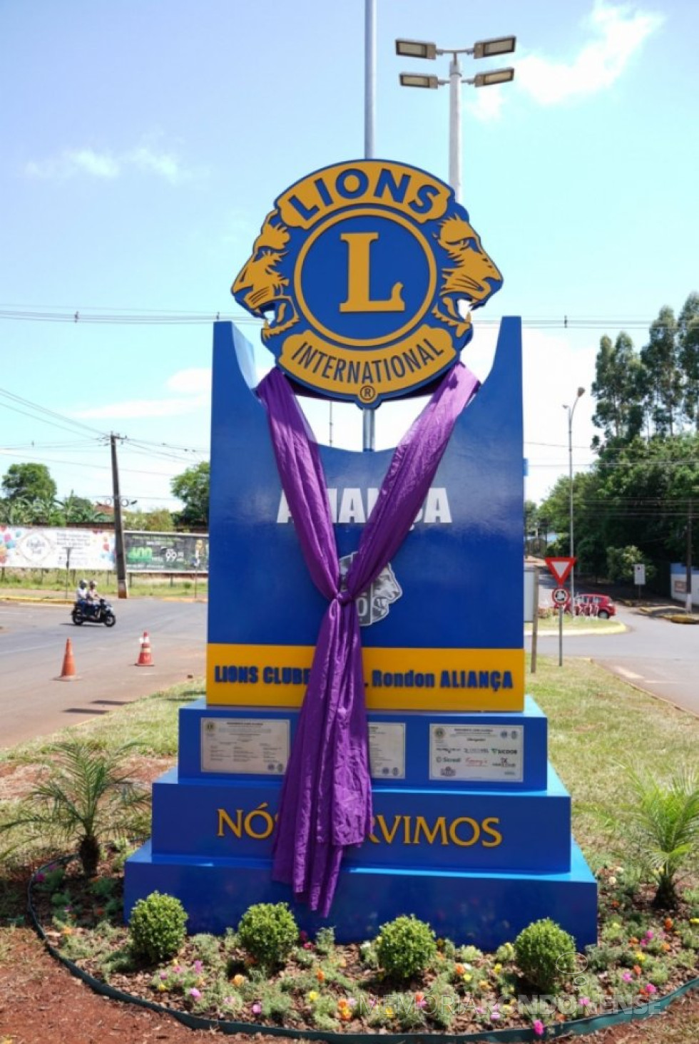 || Obelisco do LionS Clube Marechal Cândido Rondon Aliança inagurado em dezembro de 2022.
Imagem: Acervo O Presente - FOTO 29 - 