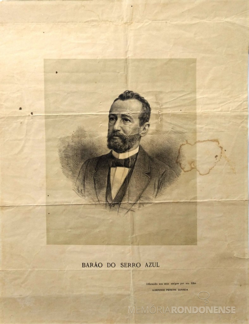|| Ildefonso Pereira Correia (Barão do Serro Azul), 1º presidente da Associação Comercial do Paraná, fundada em julho de 1890.
Imagem: Acervo Cassiano Lacerda (Curitiba) - FOTO 2 -