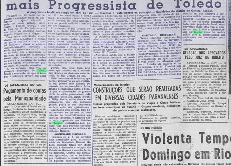 || Destaque do Diário do Paraná com o título 