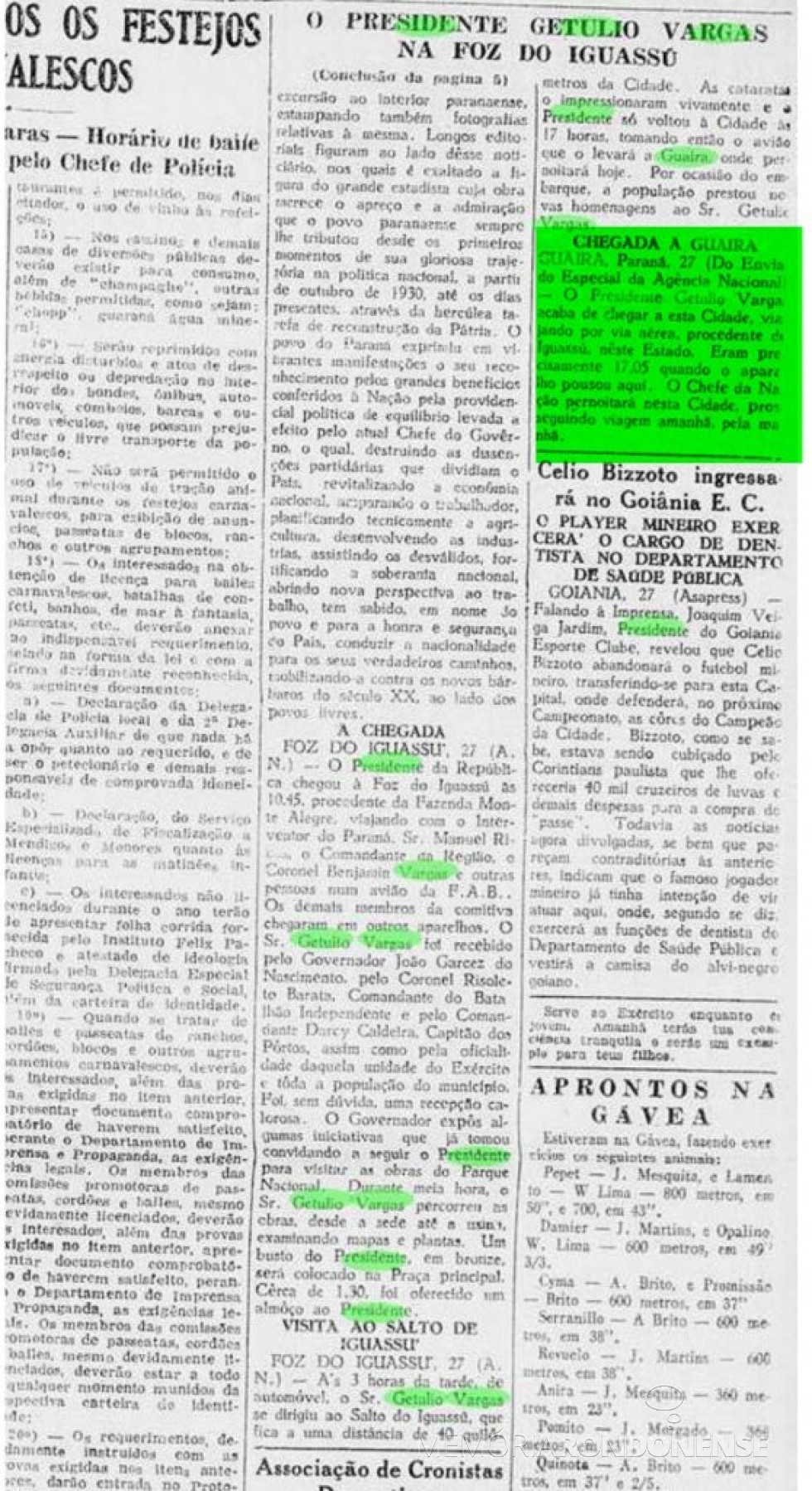 || Destaque do jornal carioca