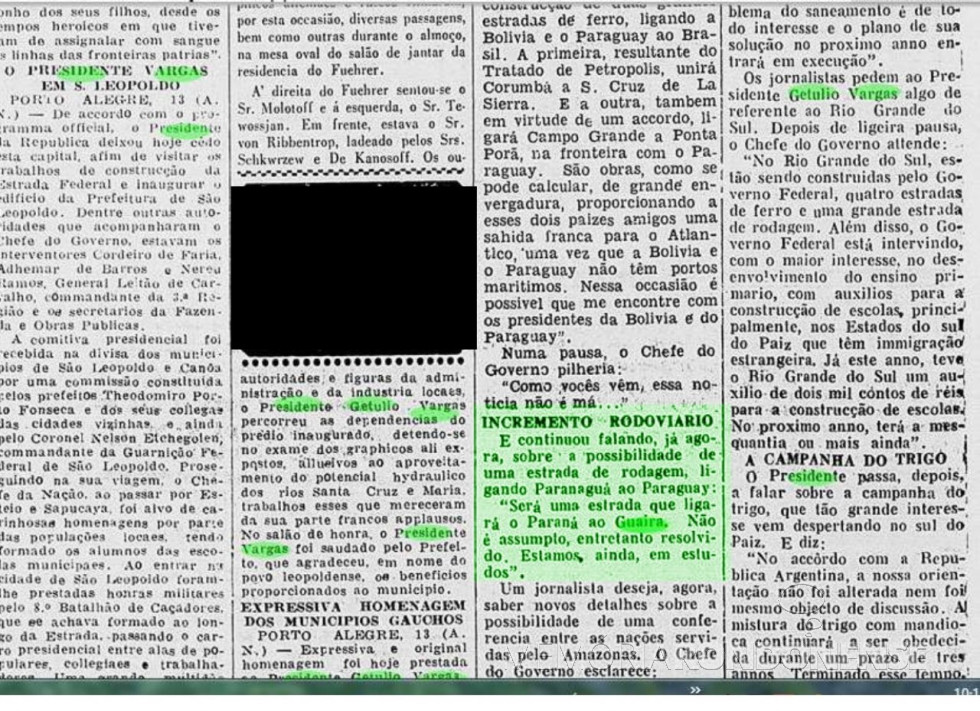 || Destaque na nota do jornal carioca