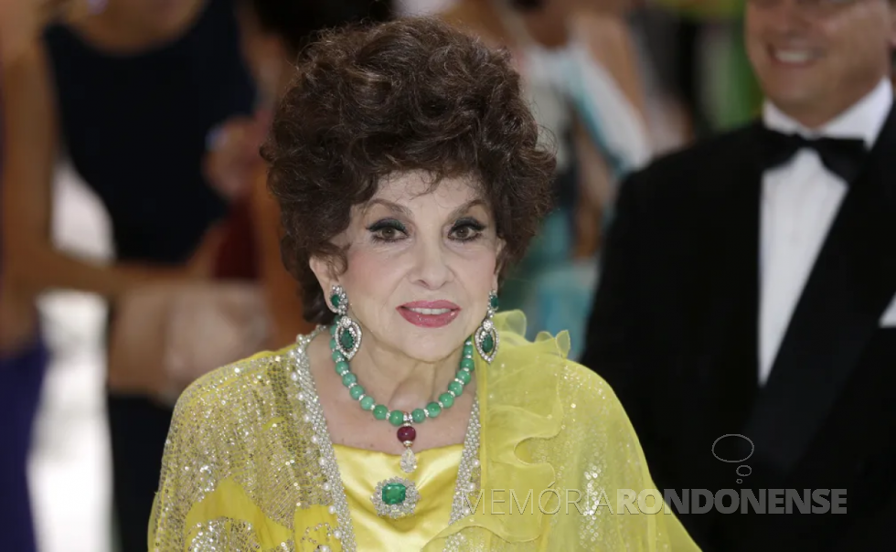 || Gina Lollobrigida, falecida em janeiro de 2023, em imagem de 1º de agosto de 2014, em Mônaco.
Imagem: Acervo
/AP/Arquivo/G1 . FOTO (13) Lionel Cironneau.