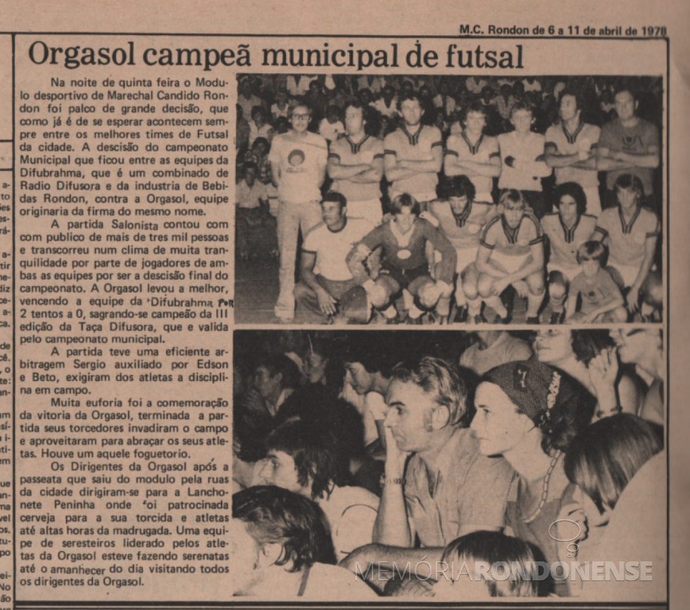 || Nota do jornal rondonense