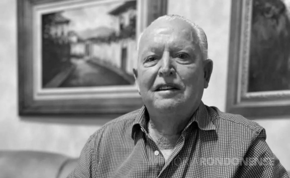 || Empresário cascavelense Jacy Miguel Scanagatta,  falecido em abril de 2023.
Imagem: Acervo PretonoBranco - FOTO 20 -