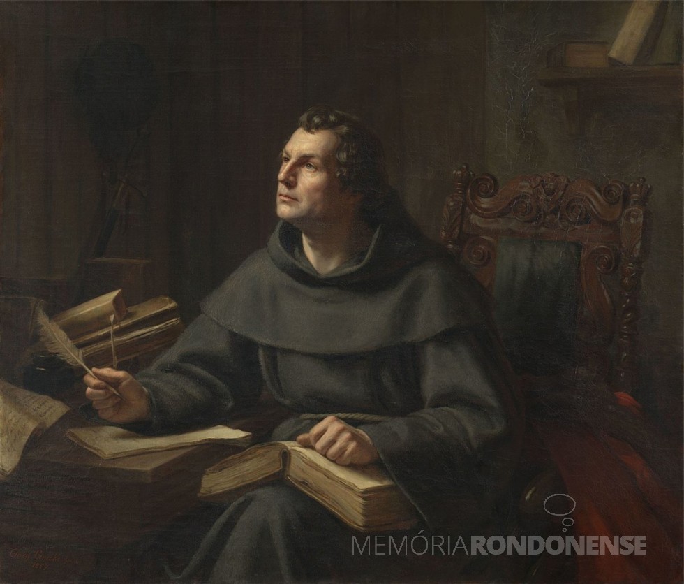 || Padre dominicano Martinho Lutero, pintura de 1857 da artista alemã Clara Wilhelmine Oenicke (1818-1899).
Imagem: Acervo de Franz Alexander (Barnaul) - FOTO 2 -
