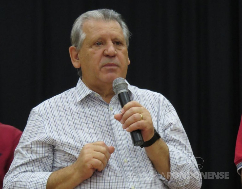 || Deputado federal Dilceu Sperafico, eleito presidente da Comissão de Agricultura, Pecuária, Abastecimento e Desenvolvimento Rural da Câmara dos Deputados, em abril de 2018.
Imagem: Acervo O Presente - FOTO 11 -