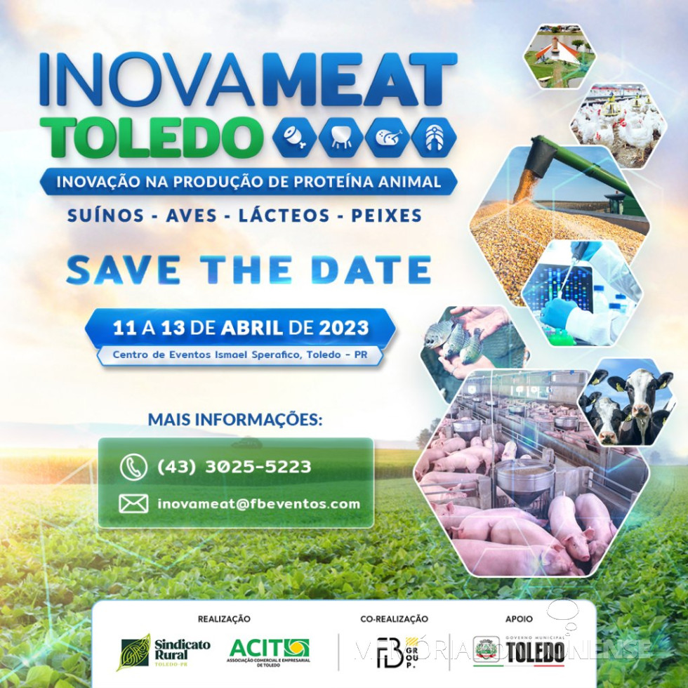 || Cartaz da INOVAMEAT 2023 - evento que aconteceu em abril de 2023.
Imagem: Acervo dos Organizadores - FOTO 17 -