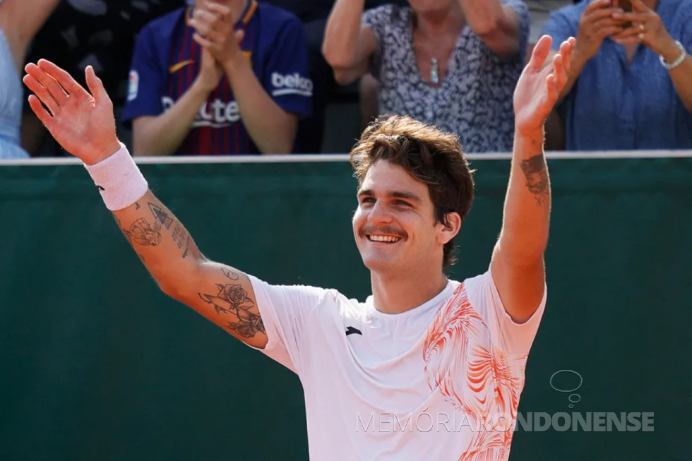 || Tenista rondonense Thiago Wild que tornou-se o nº 2 do Brasil, em junho de 2023.
Imagem: Acervo O Globo - crédito Geoffrey Van derr Hasselt  (AFP) - FOTO 12 -