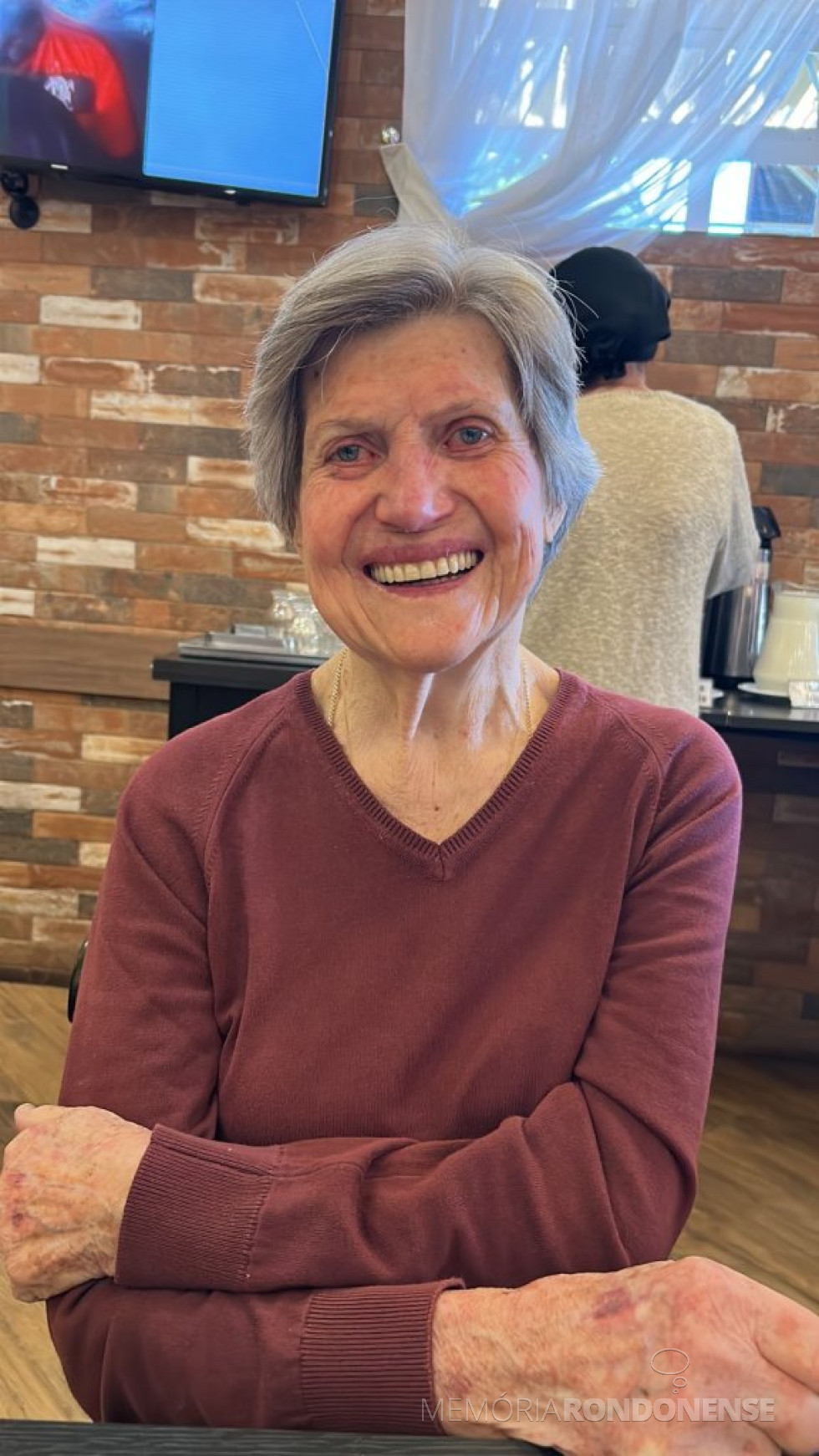 || Pioneira rondonense Elinore (nascida Guthoff) Zeni, falecida na cidade de Toledo, em junho de 2023.
Imagem: Acervo Marilys Cristina Zeni Krestmann - FOTO 31 -