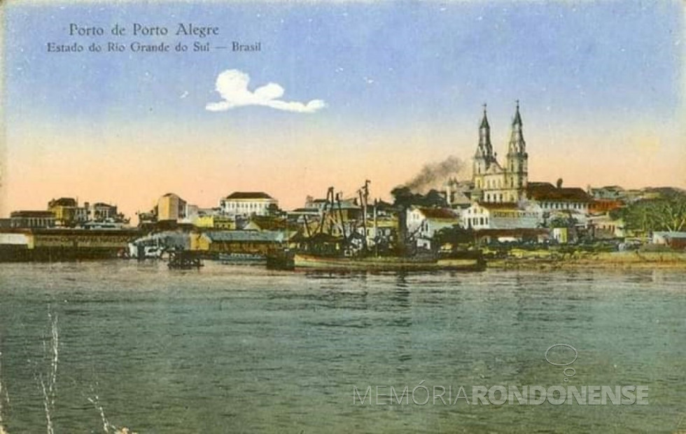 || Porto Alegre na década de 1850.
Imagem: Acervo Felipe Kuhn (Novo Hamburgo) - FOTO 4 -