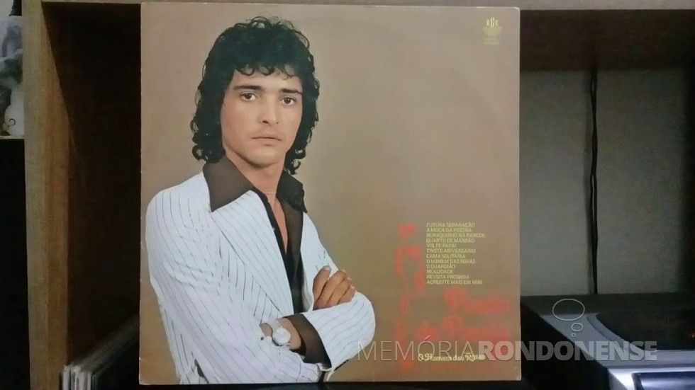 || Cantor Paulo de Paula que se apresentou em Marechal Cândido Rondon, em junho de 1979.
Imagem: Acervo Youtube - FOTO 7 -