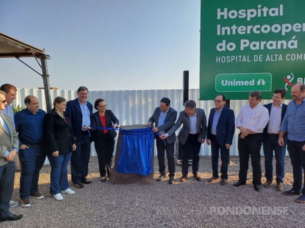 || Descerramento do marco inicial do hospital da alta complexidade da Unimed Costa Oeste, em agosto de 2023.
Imagem: Acervo Toledo News - FOTO 15 -