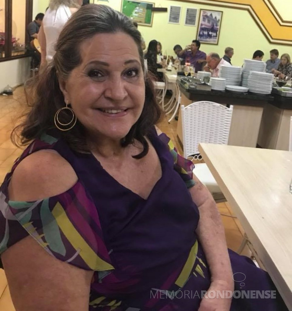 || Professora rondonense aposentada Odete Lucheta Bedin, falecida em final de agosto de 2023.
Imagem: Acervo pessoal - FOTO 19 -