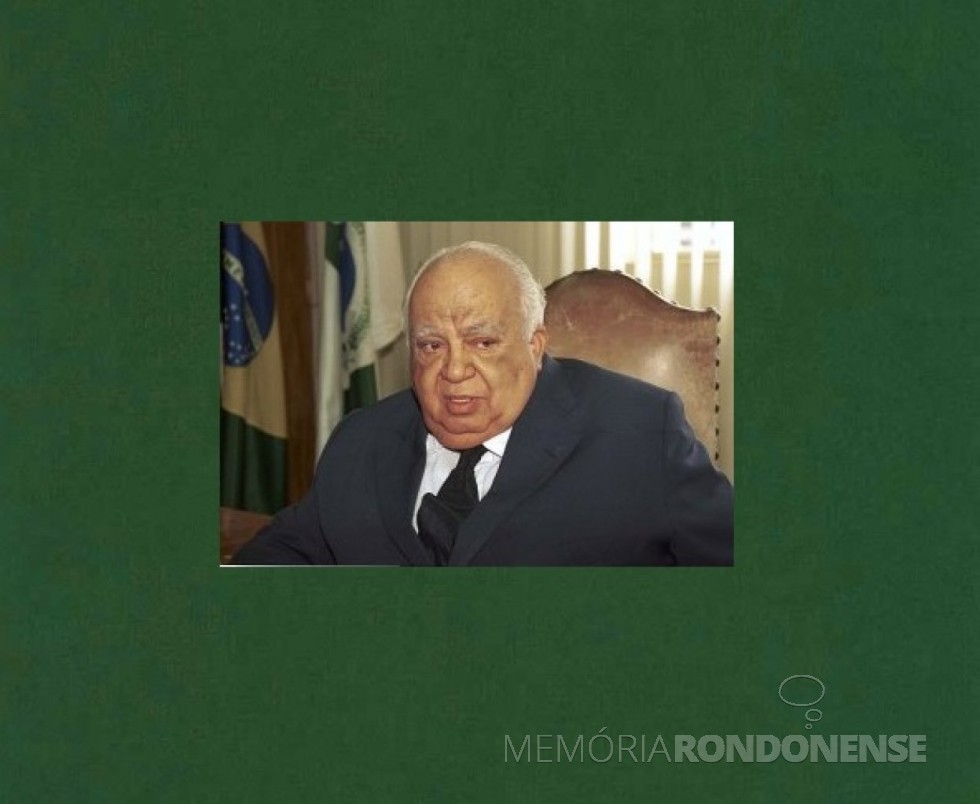 || Deputado estadual paranense Aníbal Khury, falecido em agosto de 1999.
Imagem: Acervo Assembleia Legsilativa do Estado do Paraná - FOTO 8 - 