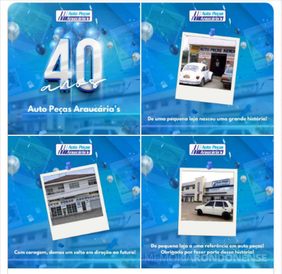 || Banner alusivo ao 40 anos da empresa