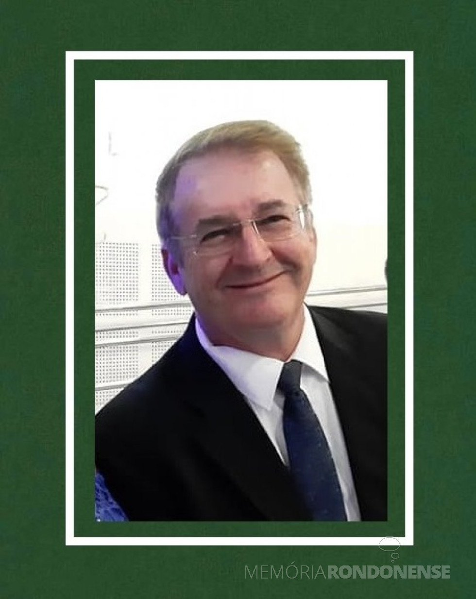 || Engenheiro civil rondonense Carlos Roberto Wild, falecido em começo de setembro de 2023.
Imagem: Acervo pessoal - FOTO 30 -