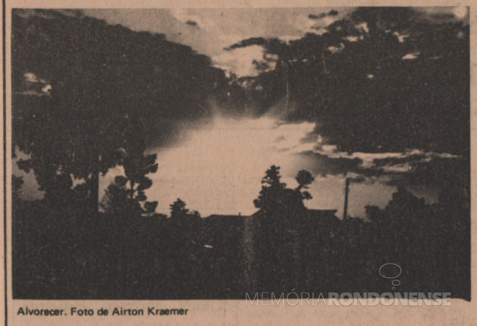 || Foto do fotógrafo rondonense Airton Kraemer publicada no periódico