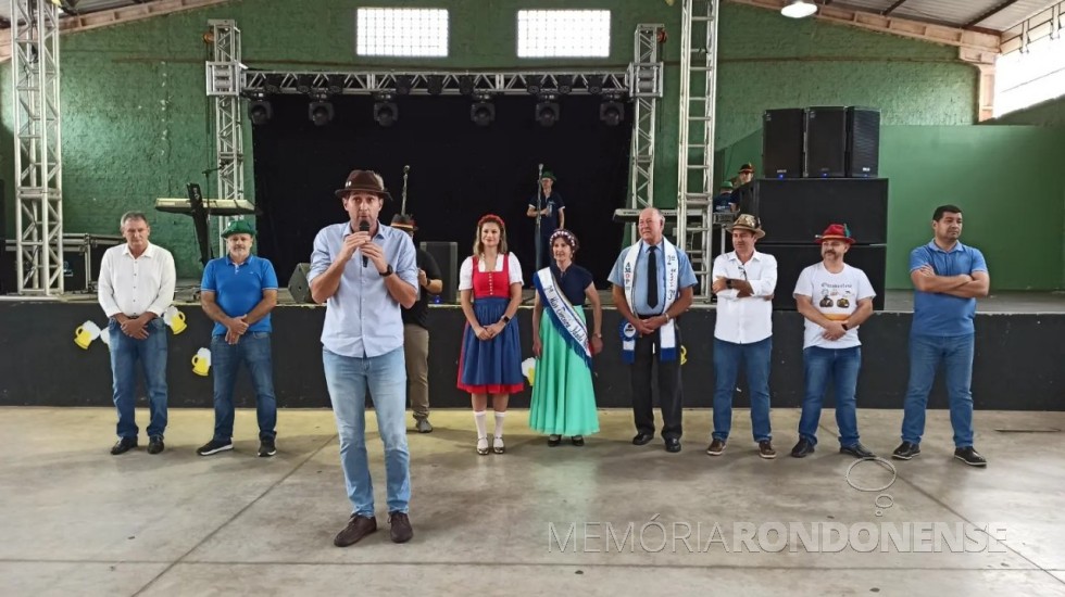 || Marcio Andrei Rauber, prefeito municipal de Marechal Cândido Rondon, declarando aberta a 