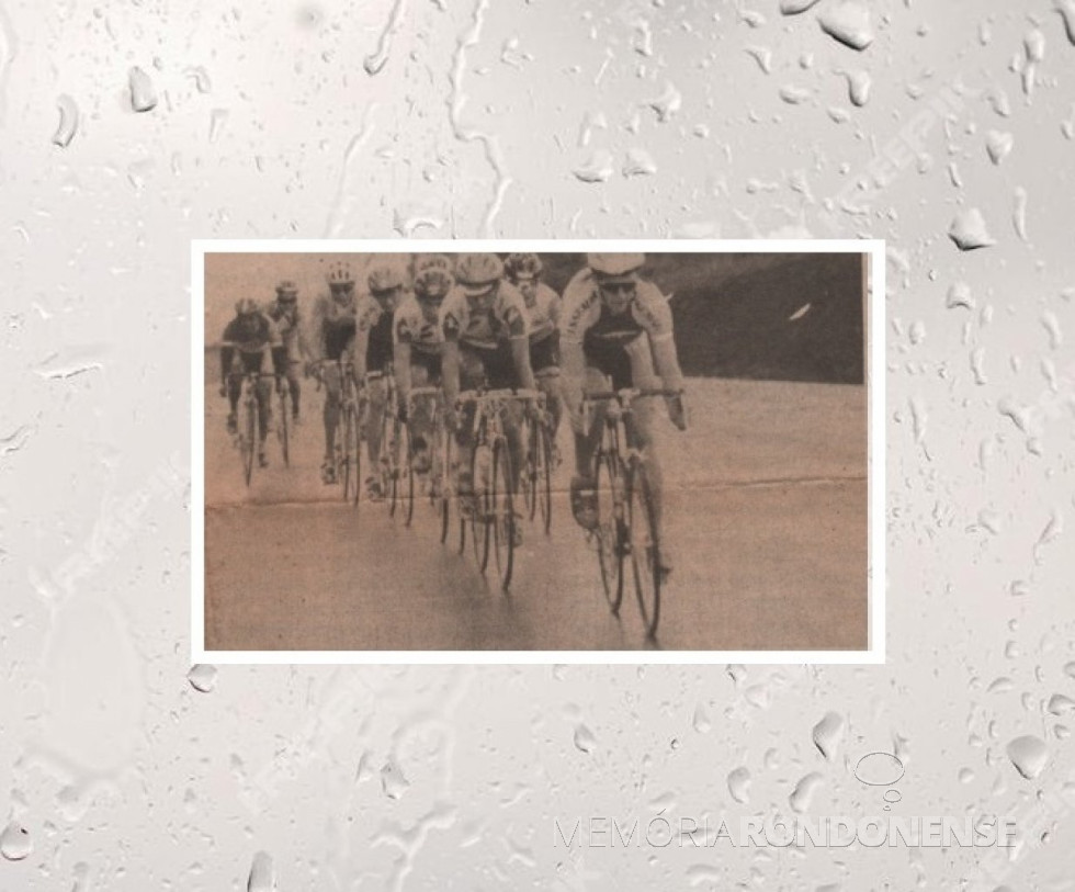 || Ciclista rondonense Renato Roesler liderando a prova da categoria