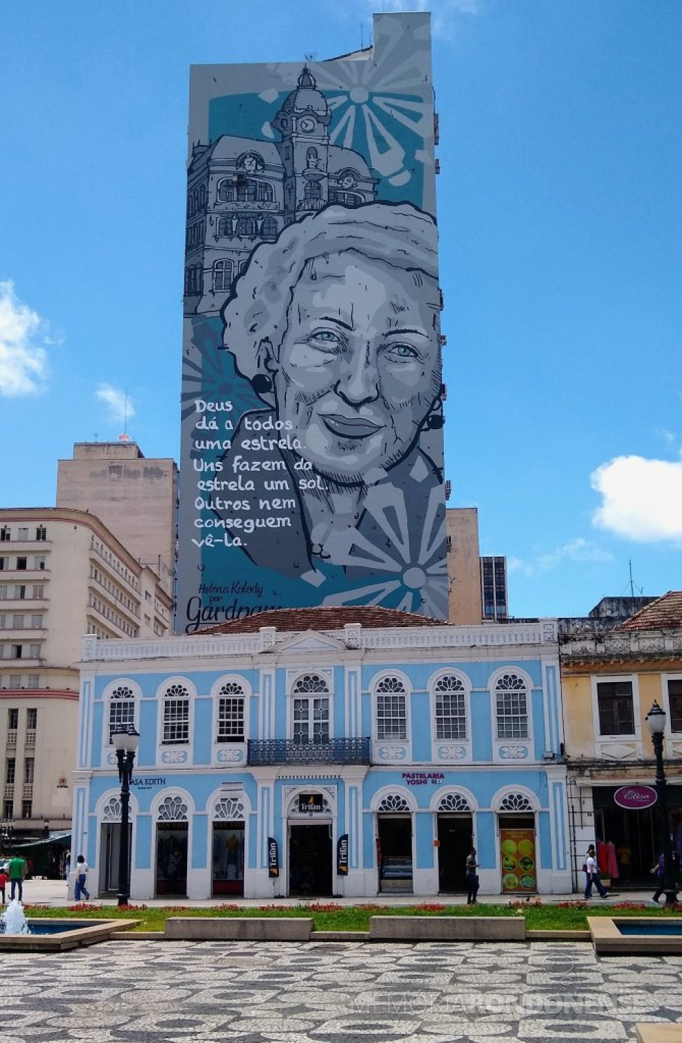 || Mural em homenagem a Helena Kolody na Capital Paranaense, concluído em dezembro de 2023.
Imagem: Acervo Maurilio Passari/Facebook - FOTO 36 -