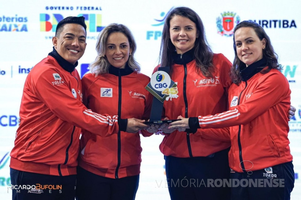 || Equipe de Ginástica Rítmica de Toledo premiada como melhor do Brasil em 2023.
Imagem: Acervo Toledo News - FOTO 24 - 