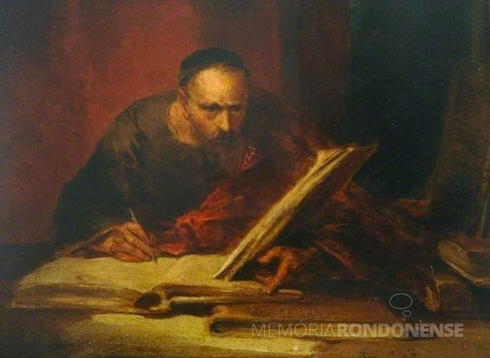 || O escriba”- Óleo de George Cattermole (1800-1868). Acessável em: pt.wahooart.com
Legenda do autor do texto compartilhada junto ao texto publicado em sua página no Facebook - FOTO 22 -