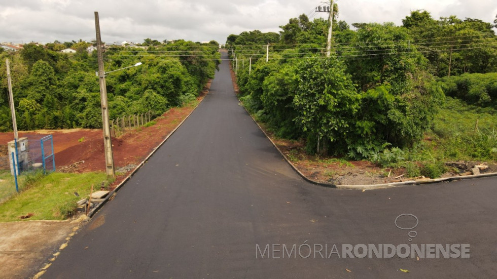 || Trecho da rua Mato Grosso asfaltado no começo de dezembro de 2023.
Imagem: Acervo Imprensa PM-MCR - FOTO 21 -