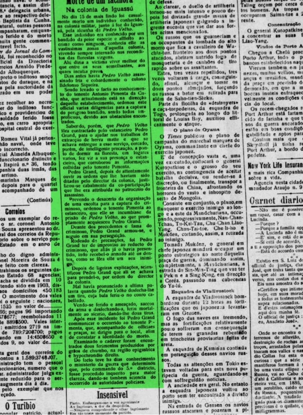 || Recorte do jornal curitibano