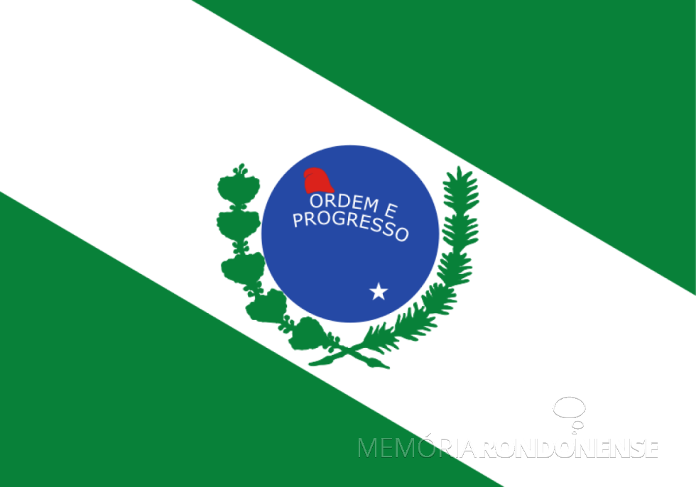 || 1ª Bandeira do Paraná, de janeiro de 1892.
Imagem: Acervo Wikipédia - FOTO 2 - 