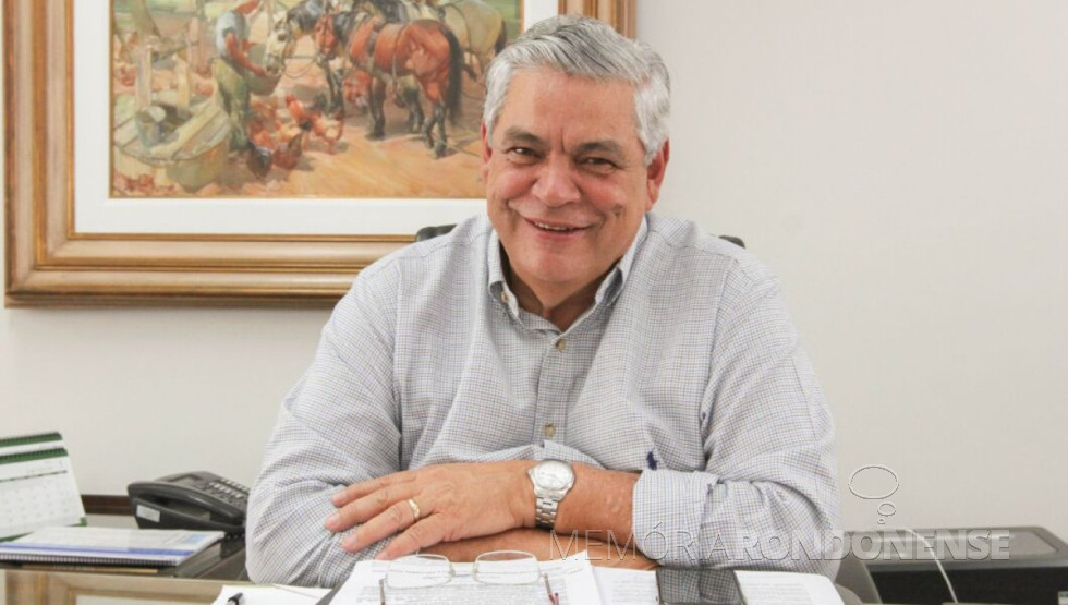 || Engenheiro agrônomo Ágide Meneguetti reeleito à presidência da FAEP, em final de janeiro de 2024.
Imagem: Acervo RIC Mais - FOTO 23 -