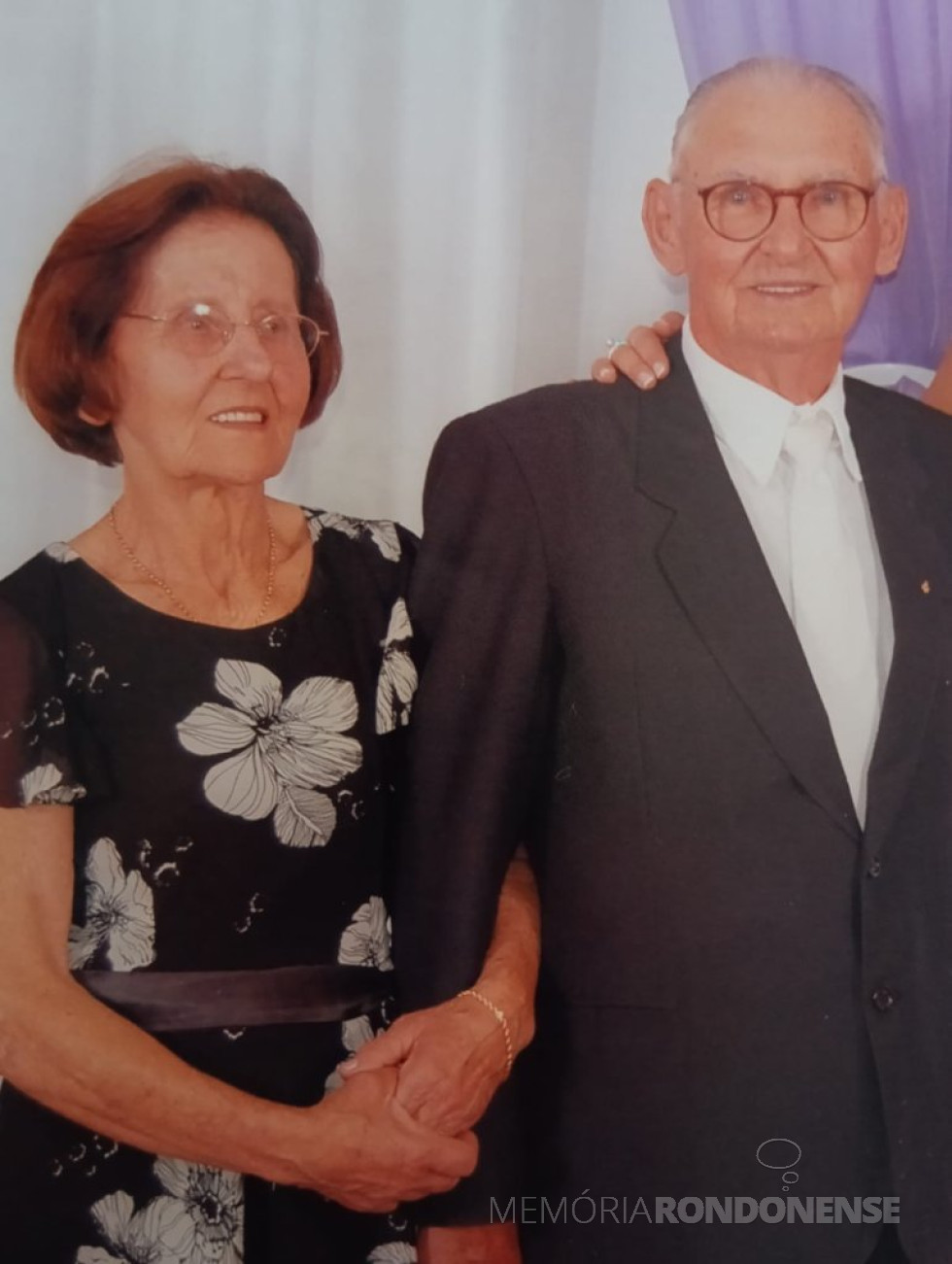 || Pioneira rondonense Elli Hack na companhia do esposo Nelson Hack, ela falecida  em março de 2018.
Imagem: Acervo Janete Hack - FOTO 13 -