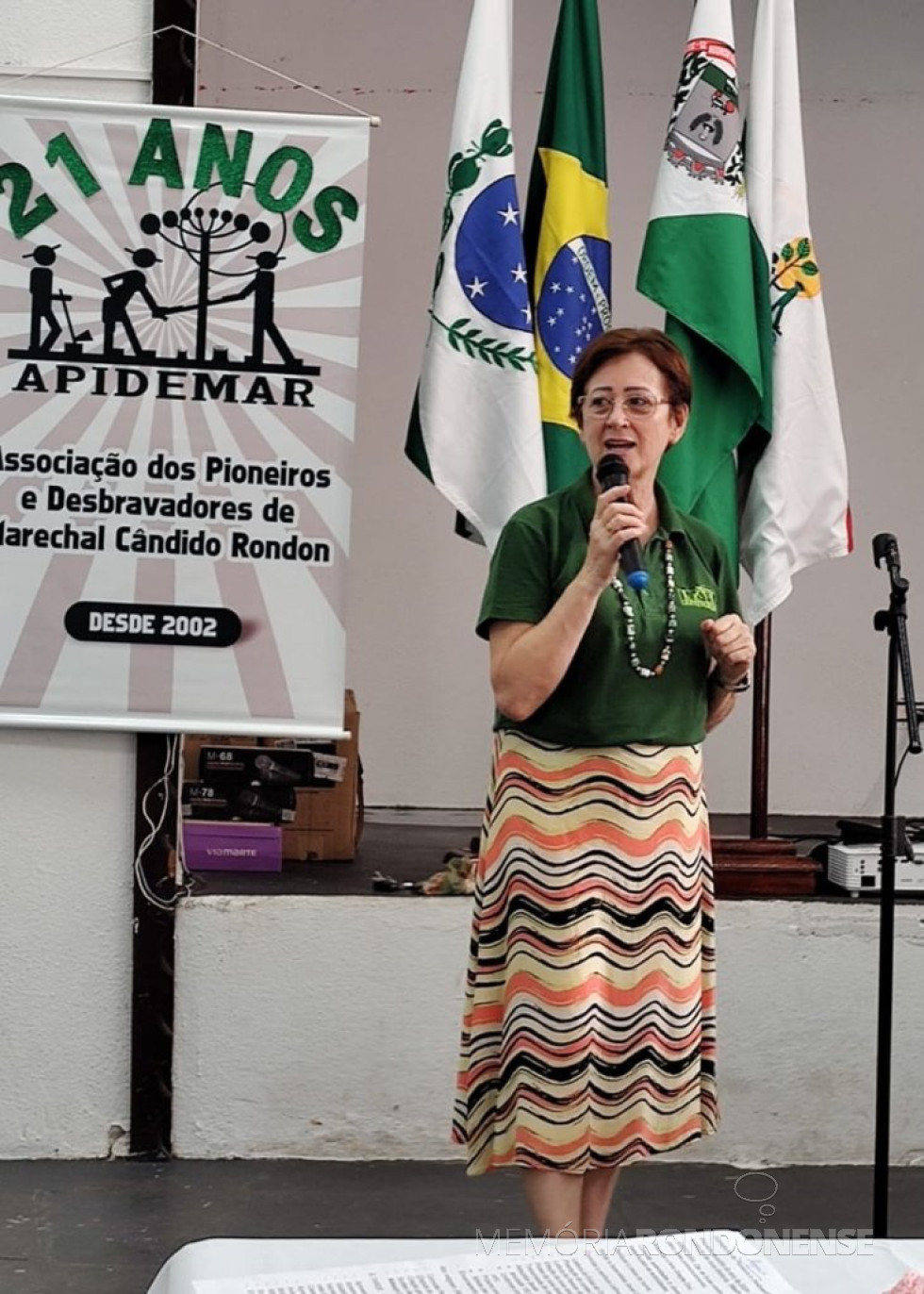 || Lori Speck em sua alocução após ser eleita presidente da APIDEMAR, em março de 2024.
Imagem: Acervo Lori Speck - FOTO 34 -