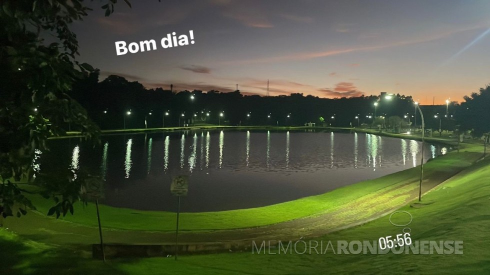 || Amanhecer na cidade de Marechal Cândido Rondon em 02 de março de 2024, como imagem do Lago Municipal.
Imagem: Acervo e crédito de Cristiano Marlon Viteck - FOTO 17 - 
