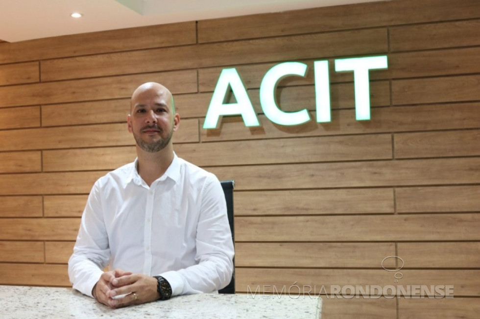 || Empresário Cristiano Dall'oglio da Rocha, eleito presidente da ACIT em março de 2024.
Imagem: Acervo Toledo News - FOTO 24
 -