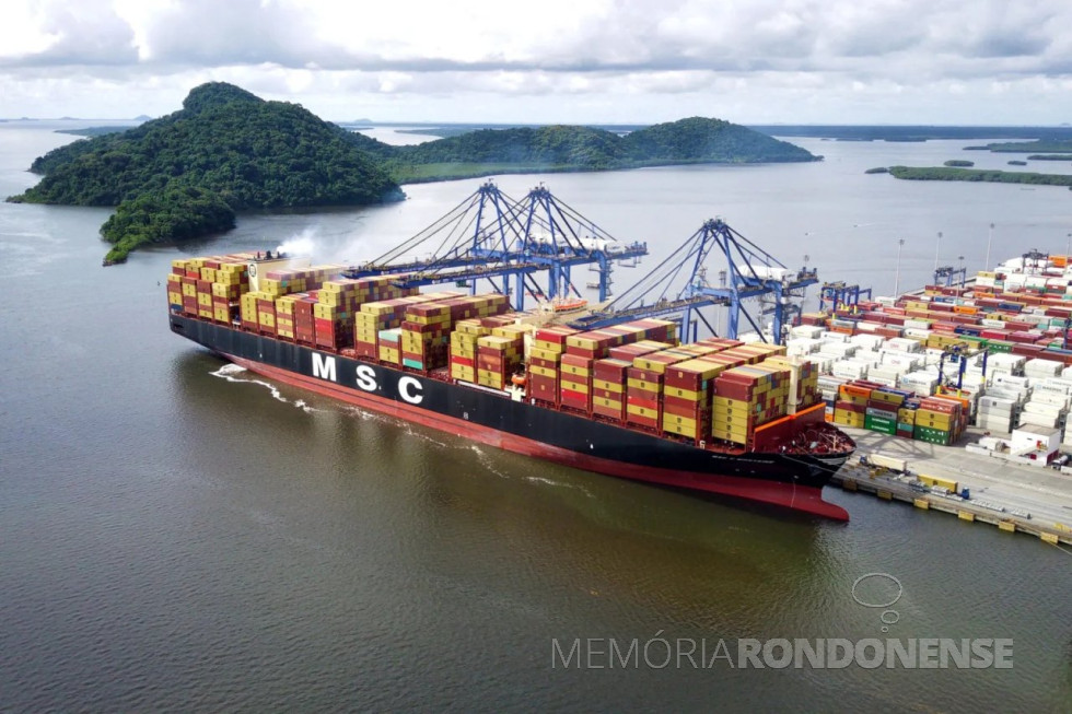 || Navio MSC C. Montaine atracado no Porto de Paranaguá, em final de março de 2024.
Imagem: Acervo Portal do Litoral do Paraná - FOTO 28 -