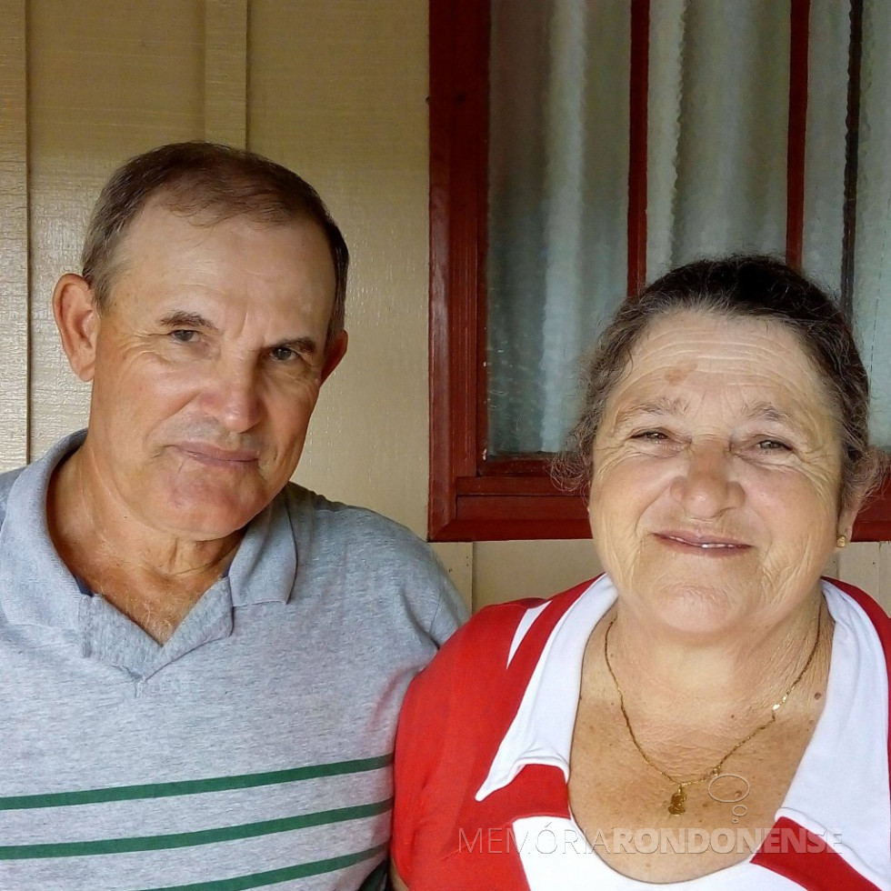 || Casal rondonense Ana Maria e Angelino Dall Forno que comemorou
