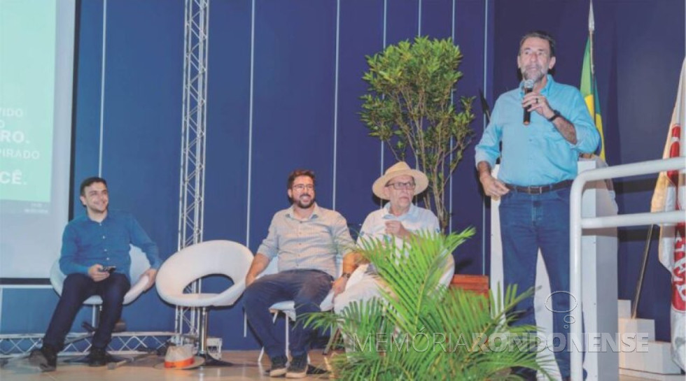 || Enio Verri, diretor brasileiro de Itaipu Binacional, falando para representantes cooperativistas, em fevereiro de 2024.
Imagem: Acervo GDia - FOTO 23 -