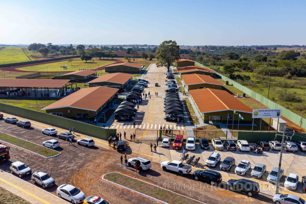 || Nova sede da 2ª Companhia do Batalhão de Polícia de Fronteira (BPFron), na cidade de Guaíra, inaugurada em junho de 2024.
Imagem: Acervo AEN-PR - crédito de Roberto Dziura Jr. - FOTO 23 -