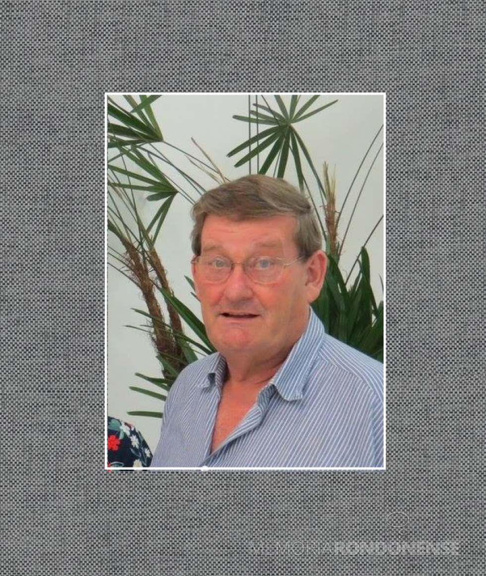 || Rondonense Waldier Francisco Boll, falecido em final de maio de 2024.
Imagem: Acervo da Família - FOTO  25 -