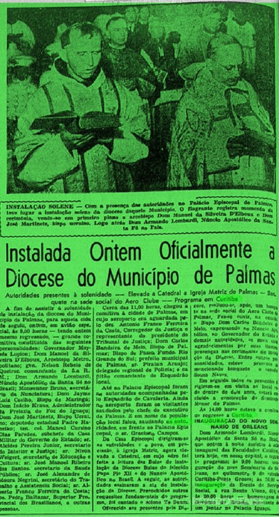 || Matéria do extinto jornal paranaense