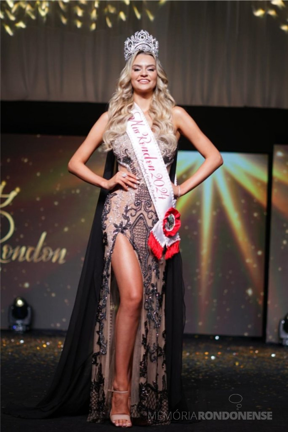 || Katiane  Eloise Pech, Miss Marechal Cândido Rondon 2024, eleita em abril de 2024.
Imagem: Acervo Imprensa PM-MCR - FOTO 29 -